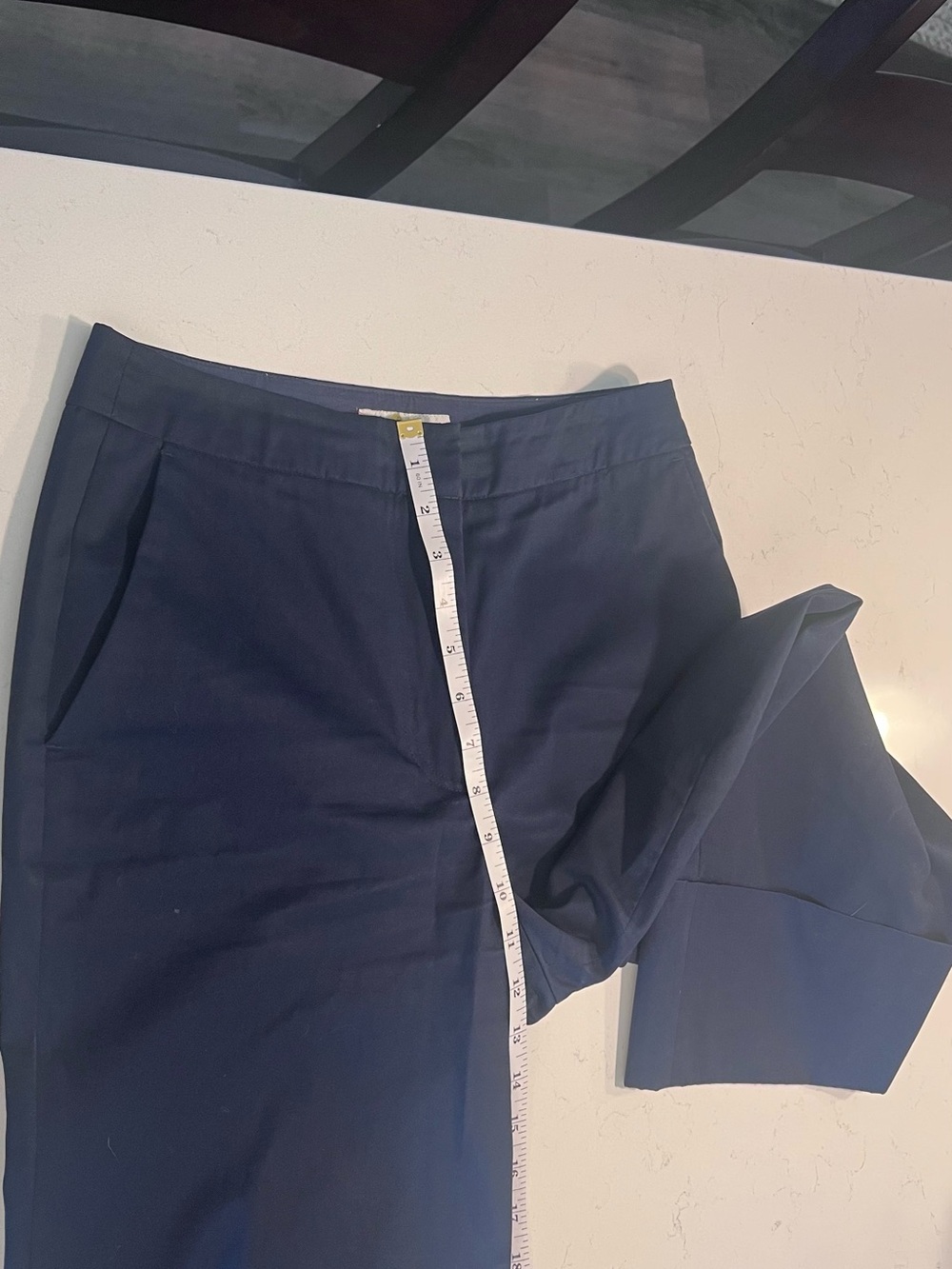Boden Navy Cropped Dress Pants size 4 - Picture 7 of 9